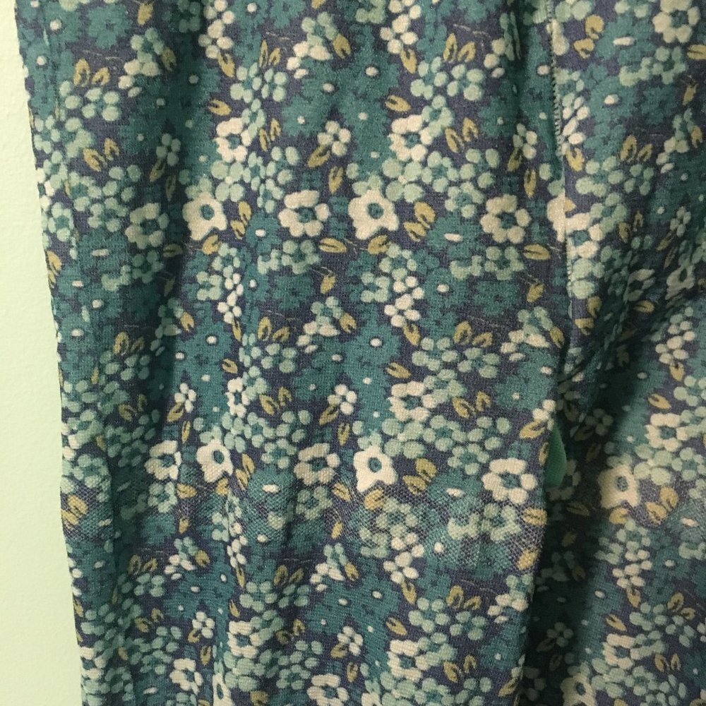 Blue Floral Leggings - 3 for $5 - Picture 3 of 3